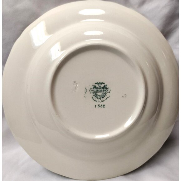 Vtg 10" Rimmed Soup Bowl Villeroy & Boch Mettlach Germany Allegretto 1562 - Picture 3 of 5